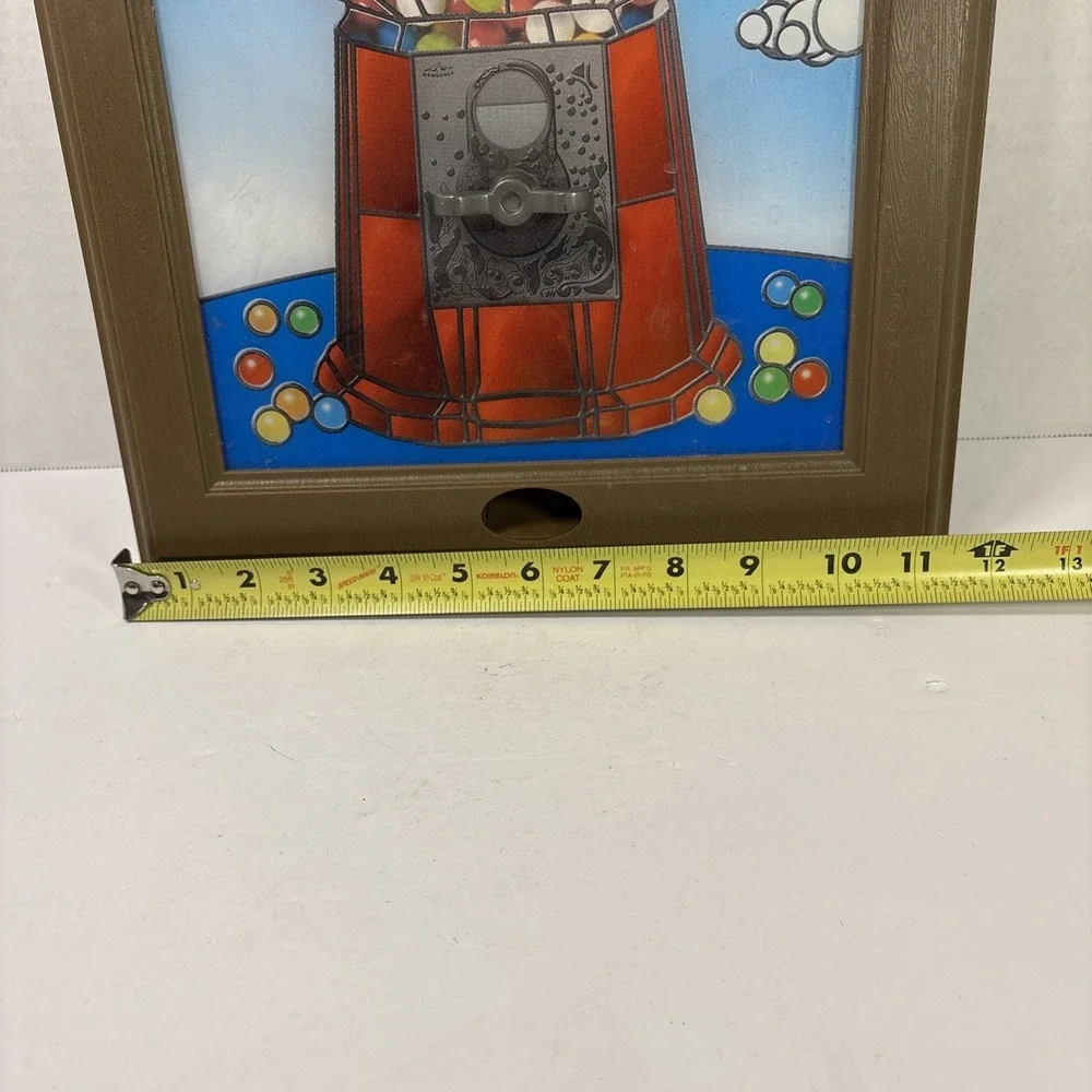 Ford Gum Picture Perfect Gumball Machine Wall Hanging Framed Candy Dispenser
